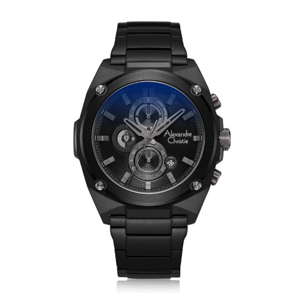 Alexandre Christie AC 6655 Full Black Steel MCBIPBA